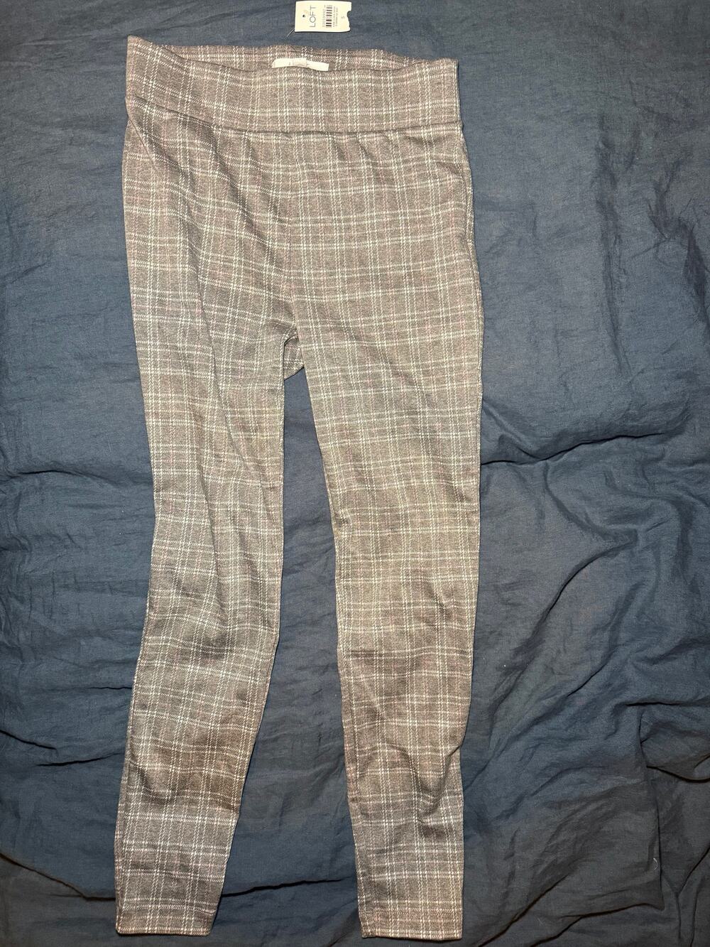 NWT LOFT Plaid Pants Size Small
